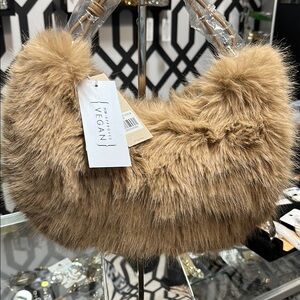 Tan Faux Fur Women's Bag